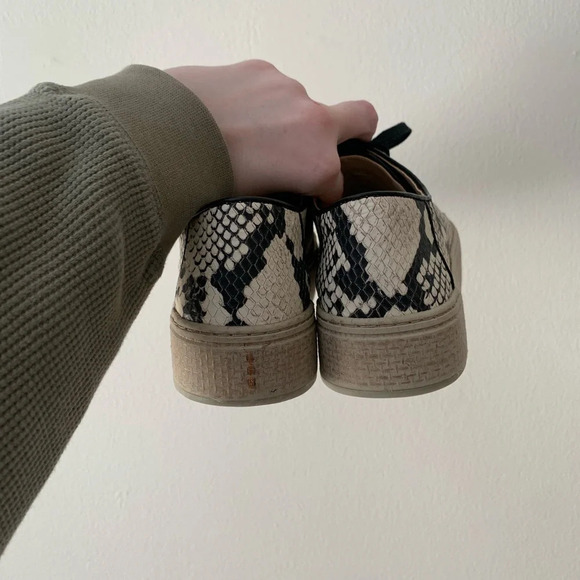 Vince Camuto Snakeskin Sneakers - Picture 4 of 4